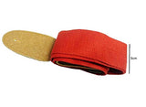SYGA Cool Design Cotton Leather Guitar Strap(Red)