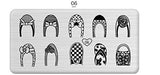 SYGA 1 Piece Heart_06 Style Nail Plates Nail Art Image Stamping Plates Nail Sticker