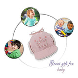 SYGA Toddler Boy's Girl's Winter Warm Trapper Hat Kids Crown Printed Earflap Hat, Free Size, Pink, Suitable for 2-7 Years
