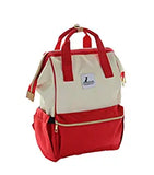 SYGA Diaper Bag Mother Bag Multi-Function Nappy Backpack Bag Organizer for Travel Diaper Bag (Red & Cream)