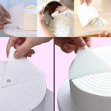 SYGA Three-Sided Plastic Decorating Cake Scraper Icing Fondant Baking Tool