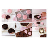 SYGA 6-Cavity Lolipop Shape Chocolate Silicon Mould Candy Jelly Mold