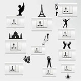 SYGA Set of 10 Decorative Beautiful Modern Art Kids Room Switch Board Stickers