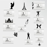 SYGA Set of 10 Decorative Beautiful Modern Art Switch Board Stickers