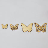 DecuT Combo Set Of 50 Butterfly Scrapbook Decorative Wood Craft Items...