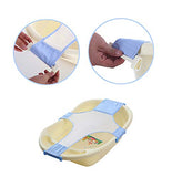 SYGA New Baby Bathtub Mesh Seat Support Sling Net Infant Bath Blue Tub Hammock(Blue)