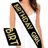 SYGA Party Sash Favor Decoration Party Accessories - Birthday Black