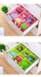 SYGA 4 pcs DIY Plastic Grid Drawer Divider Household Storage Strips_Large (Assorted Color)