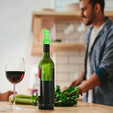 SYGA Silicone Bottle Stoppers for Wine Bear, Green - 6 Pcs