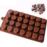 SYGA 28-Cavity Emoji Emotion Cake Mold Smiley Chocolate Candy Baking Mould