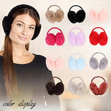 SYGA Winter Earmuffs Fashion Faux Fur Ear Warmer Soft Warm Windproof Earmuffs for Kids, Women and Men for Outdoor Activities, School College Office Morning Walk