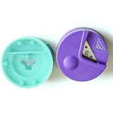 SYGA R4 Round Corner Cutter Paper Punch Tool Crafting Supplies Easy to Use (Color May Vary)