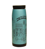 SYGA 1 Piece Stainless Steel 500ml Creative Cartoon Thermos Mug Belly Cup Water Bottle (Blue)