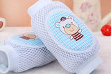 SYGA Bear Design Soft Baby Knee Pad (Blue)