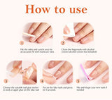 SYGA Press on Gel Nails 30 Pcs With Double Sided Jelly Adhesive Nail Glue Nail Filer, Fake Nails Long Lasting Press, Ready made Nails. (FakeNails-F635-24)