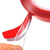 SYGA 20mm Red 3M Heat Resistant Acrylic Dual Adhesive Tape Roll,Clear Sticker for Car/Cell Phone Repair