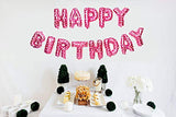 SYGA 16 inch Happy Birthday foil Balloon Set Party decorantion Pink Heart Aluminum Letter