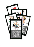 SYGA Set of 8 Father's Card for Dad is The Best - Birthday,Anniversary,Father Day Gift for Father