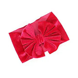 SYGA 1 Piece Velvet Bow Shape Baby Head Band_Pink_19.5 * 11cm