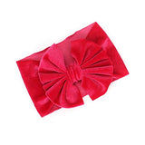 SYGA 1 Piece Velvet Bow Shape Baby Head Band_Pink_19.5 * 11cm