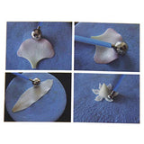 4X Fondant Cake Flower Decorating Clay Sugarcraft Ball Modelling Cutter DIY Tool, Blue