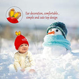 SYGA Winter Caps Woolen Knitted Cap for Kids Babies Ski Beanie Hat Double Dual Ears Beanie Cap for Girls Boys for 6 Months - 3 Years