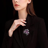 SYGA Brooch Pin Fashion Crystal Rhinestone Jewellery Pin Vintage Accessories Decoration Clothing Bouquet Brooches for Bridal Women Girl