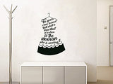 SYGA Creative Dress Shape Wall Quote Hanger Wall Stickers