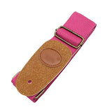 SYGA Cool Design Cotton Leather Guitar Strap(Pink)