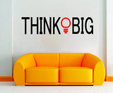 SYGA Inspiring Decals 'Think Big' Design Wall Stickers
