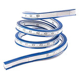 SYGA Round Flexible Curve Measuring Curvilinear Scale Vinyl Drawing Rulers Curves (60 cm / 24 Inch)