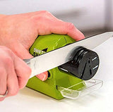 SYGA Electric Knife Sharpener, Multi-Functional Motorized Knife Blade Sharpener, Home Kitchen Knives Sharpening Tool,Portable Knife Grinder for Chef's Top Choice (Green)