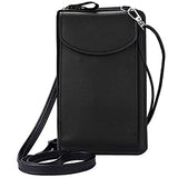 Syga PU Leather Hanging Wallet for Women, Forever Hengsheng Collection - Black