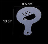 SYGA 16pcs Creative Nice Coffee Stencil Coffee Template Strew Spray Art Stencils