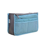 SYGA Women Nylon Cosmetic Makeup Bags Organizer Storage Bag Pouch Holder(Blue)