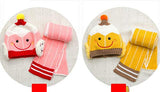 SYGA Baby Girls Boys Cute Cap Hats and Scarf Set, 6-24 Month Knit Warm Baby Winter Cap Hat Beanie Cap Hat_Pink, Circumference:46-50 cm