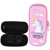 SYGA Unicorn Pencil Case Pouch Portable Multifunction Pen Bag with Compartments for Kids Teen, Type 5