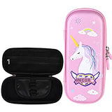 SYGA Unicorn Pencil Case Pouch Portable Multifunction Pen Bag with Compartments for Kids Teen, Type 5