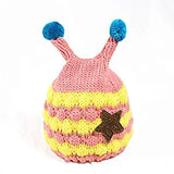 SYGA 1 Piece Medium Cartoon Cute Star Strip Design Cap_Beige