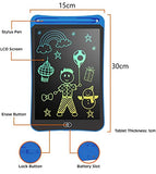 SYGA LCD Writing Pad, 12 inch Kids Doodle & Scribble Boards Erasable Writing Tablet for Kids Adults, Blue