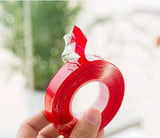 SYGA 20mm Red 3M Heat Resistant Acrylic Dual Adhesive Tape Roll,Clear Sticker for Car/Cell Phone Repair