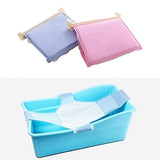 SYGA New Baby Bathtub Mesh Seat Support Sling Net Infant Bath Blue Tub Hammock(Pink)