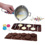 SYGA 6-Cavity Lolipop Shape Chocolate Silicon Mould Candy Jelly Mold