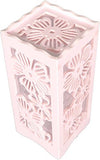 SYGA Floral Design Table Lamp (25 x 10 x 10, White)