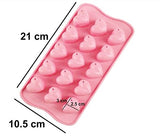 SYGA 15 Holes Pink Silicone Heart Shape Mold