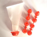 SYGA 8 Nozzles Sacco Pastry Cake Decorator Icing Bag (Red)