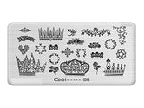 SYGA 1 Piece Cooi_005 Style Nail Plates Nail Art Image Stamping Plates Nail Sticker
