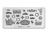 SYGA 1 Piece Cooi_005 Style Nail Plates Nail Art Image Stamping Plates Nail Sticker