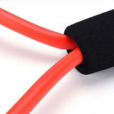 SYGA Yoga Pilates Pull Rope Gym Fitness Resistance Elastic Rubber Bands Straching Training Cord_Red