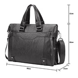 SYGA Mens Messenger Bag Waterproof Leather Computer Laptop Bag Vintage Briefcase Business Satchel Shoulder Bag Luxury Look Gift for Men and Women